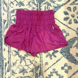 Free people movement, high waisted athletic shorts